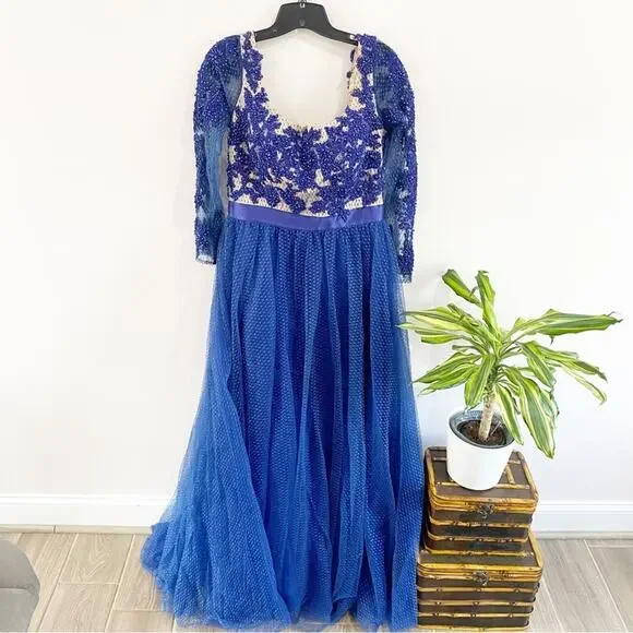 MAC DUGGAL | Navy Blue Evening Ball Gown 65841R - Picture 13 of 16